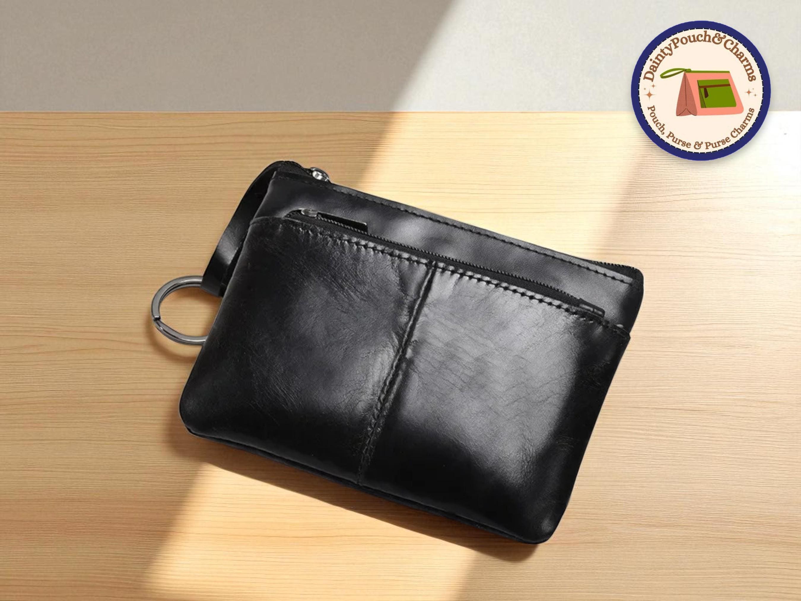 ミニ本革中世ポーチキーチェーンコインオーガナイザー 男女兼用, ブラウン, ヴィンテージ。 ZBHING(ジービーヒング)  巾着キーケース女性レザープルアウトオーガナイザーバッグメンズスモールミニコインバッグキーケース(B) Brandol / COACH コーチ 小銭入れ  シグネチャー ...