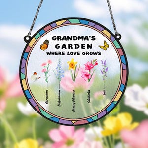 Personalized Grandma&#39;s Garden Gift For Grandma, Grandma&#39;s Garden Gift, Mother&#39;s Day Gift, Grandma Gift From Grandkids, Gift For Mom