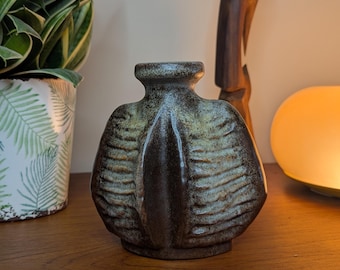 1970&#39;s Carstens Tönnieshof Karamik fat lava vase marked 0716-15