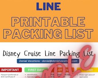 Ultimate Disney Cruise Printable Family Packing List