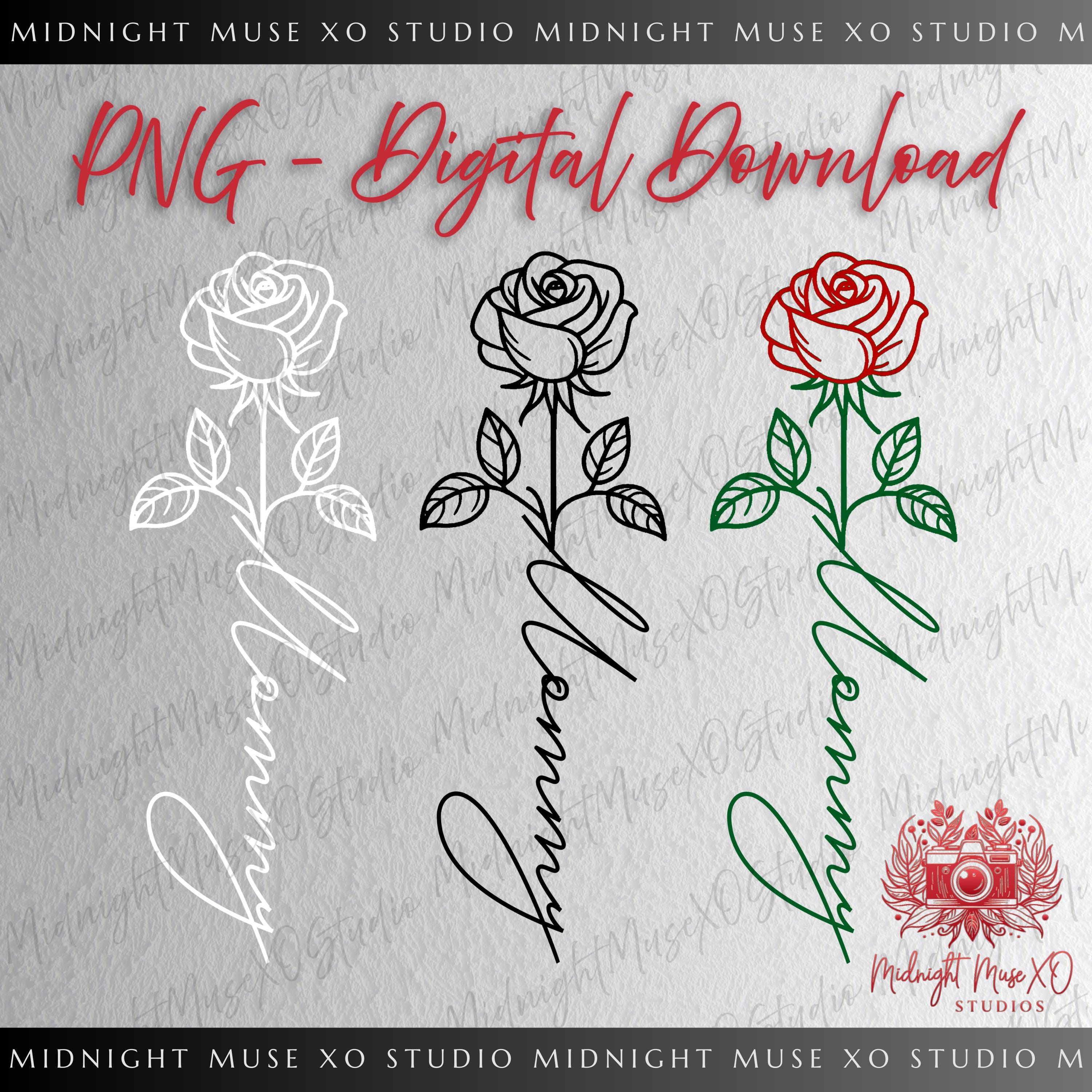 Mommy Rose Png, Mommy Png, Mother's Day Png, Mommy with Flower Png, Birthday Png, Flower Rose Clipart