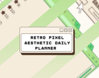 Pack d'agendas esthétiques pixel rétro - Organiseur numérique