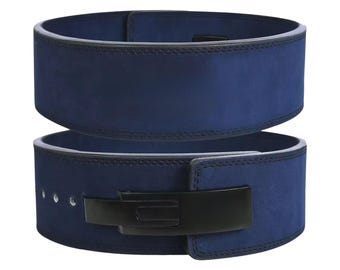 Ceinture d'haltérophilie à levier en cuir personnalisée : impression anime, salle de sport personnalisée