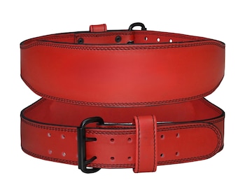Custom Leather Weightlifting Belt – Personalized Gym Gift