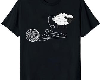 Funny Yarn Shirt, Yarn Lover Gift, Crafter T-Shirt, Knitting & Crochet Apparel, Fiber Arts Hobby Unisex T-Shirt