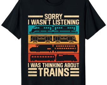 Train Lover T-Shirt, Model Train Graphic Tee