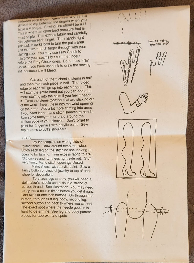 Vintage 1998 (FF) Magic Threads the Diva Pattern for a 25" Doll. UNCUT ...