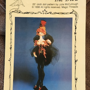 Vintage 1998 (FF) Magic Threads the Diva Pattern for a 25" Doll. UNCUT ...