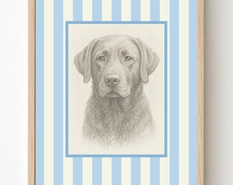 Labrador Retriever Sketch - Digital Wall Art Print | Instant Download | Pet Portrait Decor
