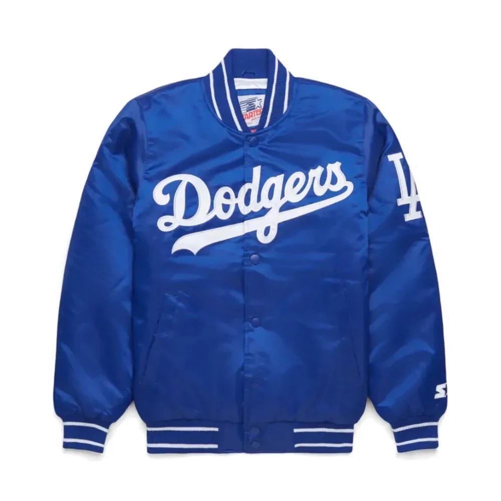 Vintage Los Angeles Dodgers Blue Satin Jacket 100 Year