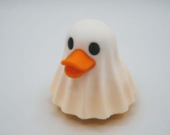 Ghost Duck Figurine:  Halloween Dashboard Ducking Gift, 3D Printed Desk Decor