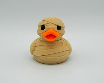 Mummy Duck: 3D Printed Halloween Figurine Dashboard Ducking Gift