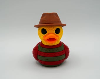 Scary Dream Killer Duck Figurine: 3D Printed Horror Collectible Dashboard Ducking Gift