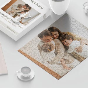 Multi sizes Puzzle Personalized Photo Memory Custom Picture Printing Family Keepsake Gift Recycled Cardboard Material Pearl Shine Finish Valentine Day Present Anniversary Gift Option Birthday Surprise Idea Special Occasion Memento Unique