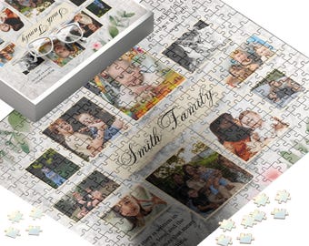 Custom Photo Puzzle Family Memory Keepsake Gift Birthday Present Anniversary Celebration Wedding Eco Friendly Recycled Cardboard Jigsaw
