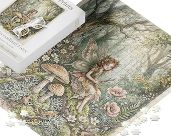Hand Drawn Artwork Fairy Jigsaw Puzzle Gift Fantasy Exclusive Made Premium Quality Product Children Activity Toy Whimsical Enchanted Game