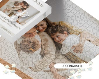 Personalised Photo Puzzle Personalised Multi Sizes Jigsaw Memory Gift Box Custom Picture Recycled Cardboard