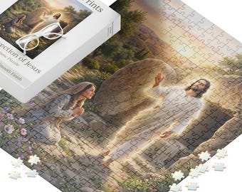 Christian Jigsaw Puzzle Jesus Resurrection Scene Art Easter Gift Religious Activity Faith Based Home Entertainment Wall Display Biblical