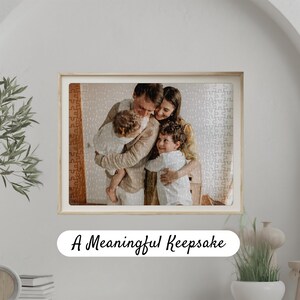Personalised Photo Puzzle Custom Photo Jigsaw Memory Gift Box Custom Picture Printing Recycled Cardboard Pearl Shine Finish Valentine Anniversary Present Romantic Surprise Special Occasion Gift Unique Keepsake Idea Family Memory