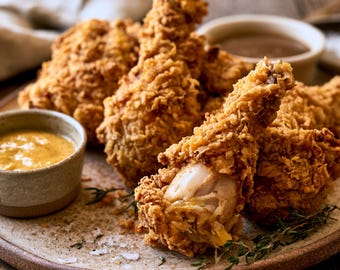 KFC-Inspired Crispy Fried Chicken Recipe | Comfort Food (Printable PDF)
