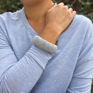 Bangle Bracelet Cozy Grey Sweater