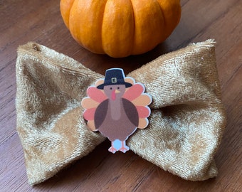 Thanksgiving Bow Hair Clip/ Thanksgiving Bow/ Alligator clip/ Hair Accessories/ Toddler Hair Bows