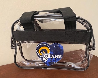 Clear Stadium Bag LA RAMS/ Stadium Approved/Clear Bag