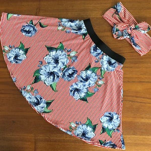 Circle Skirt Toddler Red White and Blue
