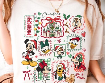 Disney Christmas Lights Shirt, Mickey and Friends Holiday Family Tee