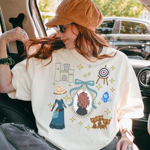 Brave Merida Coquette Bow Shirts For Girl, Snow White Shirt, Princess Birthday Party Shirt, Disney World Shirt, Magic Kingdom Shirt