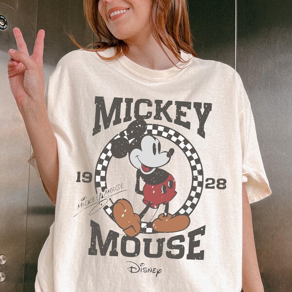 Comfort Colors Mickey Mouse Vintage Tee, Disneyland Vacation Shirt