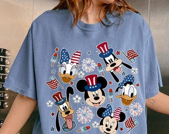 Mickey and Friends 4th of July Shirt, USA 250 Tee