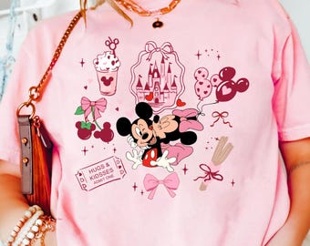 Retro Disney Valentine T-shirt, Vintage Mickey and Minnie Shirt, Disney Couple Shirt, Disneyworld Family Shirt, Valentines Day Tee