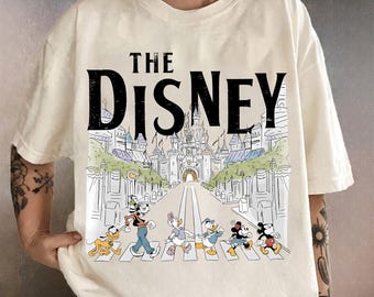 Retro Micky und Freunde auf der Main Street Shirts, magisches Shirt, Disney Figuren T-Shirt, Micky Geschenk, Disney T-Shirt, Disneyworld