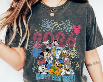 Disney Happy New Year 2026 Shirt, Matching Family, Holiday Season, Magic Kingdom Hello 2026