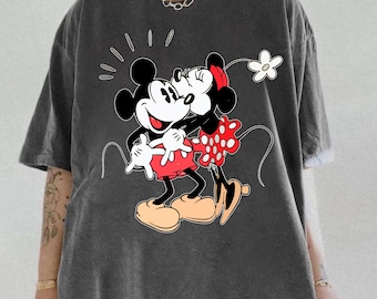 Retro Mickey and Minnie Sweethearts Night Disneyland Shirt, Couple Mouse and Girlfriend, Magical Land Valentine