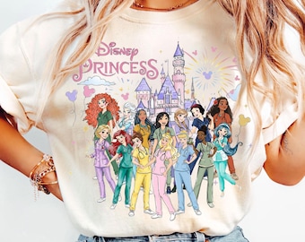 Disney Nurse T-shirt, Princess Nursing Shirt, Nurse Week Tee, Nurse Disneyland Trip Shirt, Nursing School Tee, Disneyworld Nurse Group