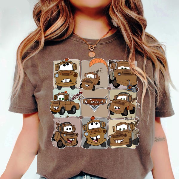 Camiseta de Cars de Disney - Camiseta de Mater McQueen Cars, Camiseta de Cars de Disneyland, Camiseta de Disneyland Tour, Camiseta de Cars de Pixar, Camiseta de regalo de WDW, Radiator Springs