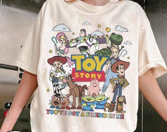 Retro You've Got A Friend In Me Shirt, Toy Story Shirt, Disney Pixar Shirt, Woody Buzz Toy Story Party, Comfort Colors Shirt, Disney Family