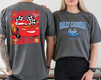 Cars Movie Matching Shirt: McQueen and Sally Design