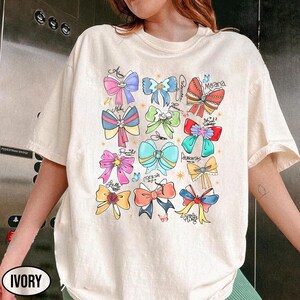 Prinzessin Coquette Bow Shirt, Disney Prinzessinnen Ribbon Shirt, Prinzessinnen Familie Shirt, Elsa Rapunzel Cinderella Belle Schneewittchen Disneyland Shirt
