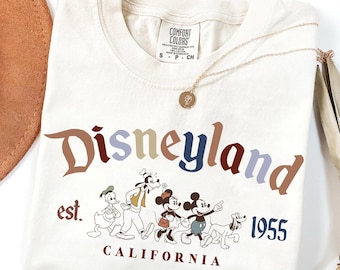 Vintage Disneyland Tee, Retro Mickey and Friends Shirt