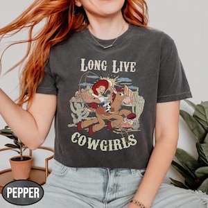 Retro Long Live Cowgirls Jessie and Bullseye Shirt, Disney Jessie Shirt, Toy Story Shirt, Family Vacation Shirt, Cowgirl Shirt