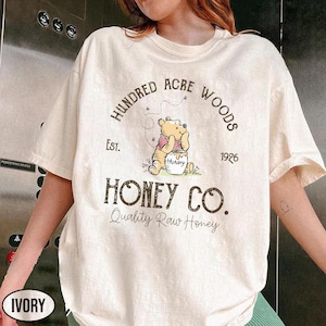 Winnie The Pooh Honey Co. Comfort Color Shirt, Winnie The Pooh Shirt, Unisex Pooh Shirt, Winnie The Pooh Co, Disney Matching Shirt