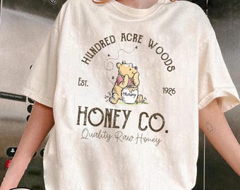 Winnie The Pooh Honey Co. Comfort Color Shirt, Winnie The Pooh Shirt, Unisex Pooh Shirt, Winnie The Pooh Co, Disney Matching Shirt