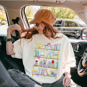 Princess Book Comfort Color Shirt, Disney Teacher Librarian Shirt, Disney Book Lover Shirt, Book Worm Shirt, Disney Kids Shirt