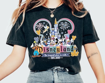 Disneyland Est 1955 Comfort Colors Shirt, Mickey and Friends Tee, The Happiest Place On Earth, Disneyland Family