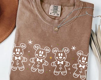 Mickey Gingerbread Christmas Shirt: Disneyland Holiday Tee