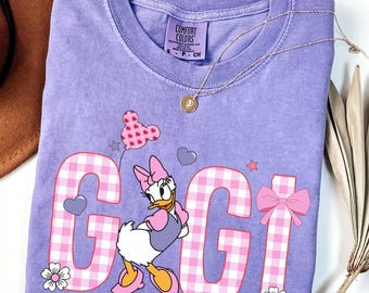 Comfort Colors Daisy Duck Disneyworld Shirt Gigi, Disney Gigi Gift, Minnie Mouse, Shirt For New Grandma