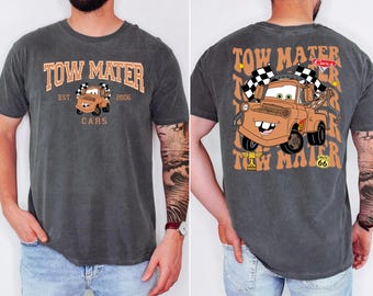 Cars Tow Mater Est 2006 Two-Sided Shirt, Lightning McQueen Shirt, Disney Cars Movie Shirt, Cars Land Shirt, Disney Group Shirt